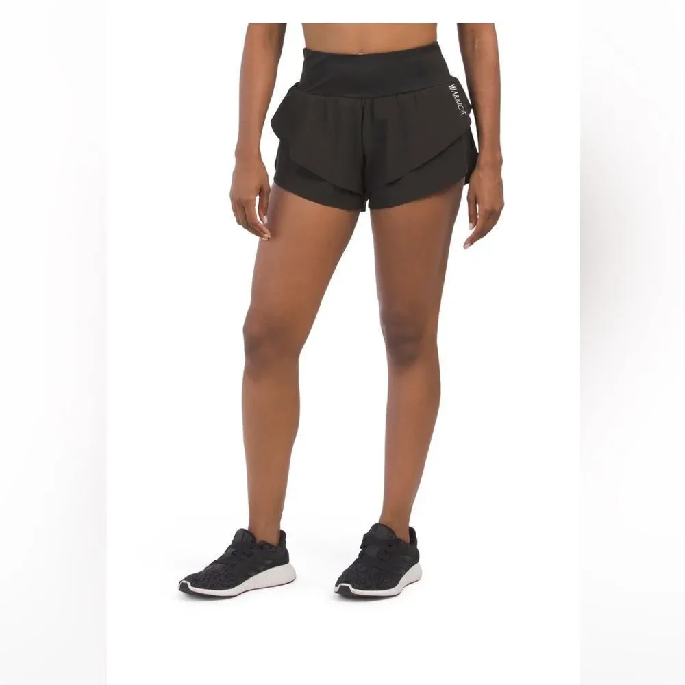 RAE DUNN Warrior Woven Running Shorts